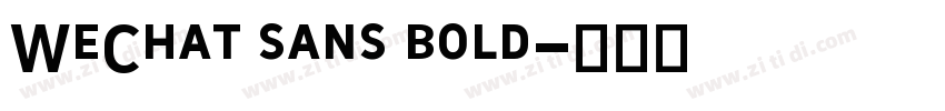 WeChat sans bold字体转换